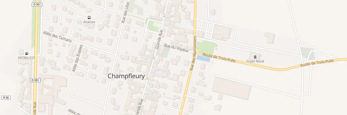 Plan du 2 Rue du Voyeux à Champfleury