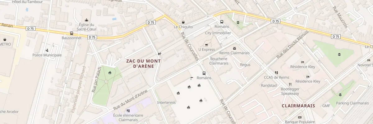 Plan du 114 Rue du Mont d’Arène à Reims
