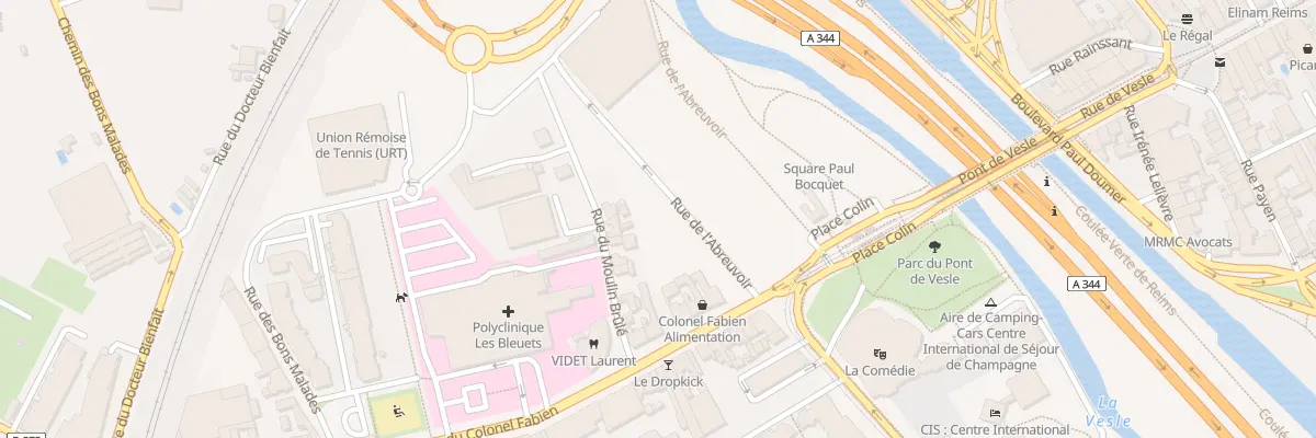 Plan du 3 Rue de l’Abreuvoir à Reims