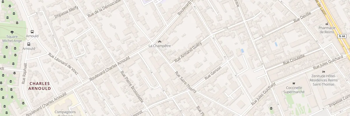 Plan du 48 Rue Saint-Thierry à Reims