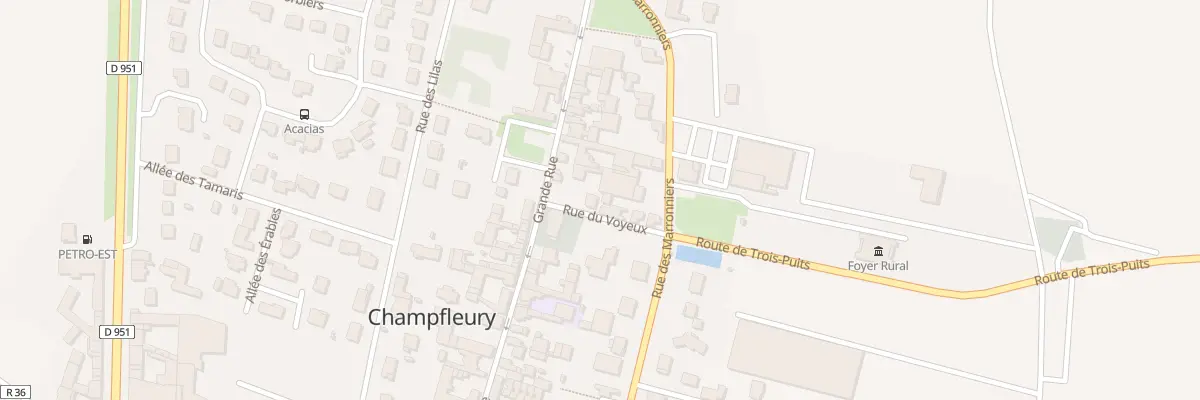 Plan du 3 Rue du Voyeux à Champfleury