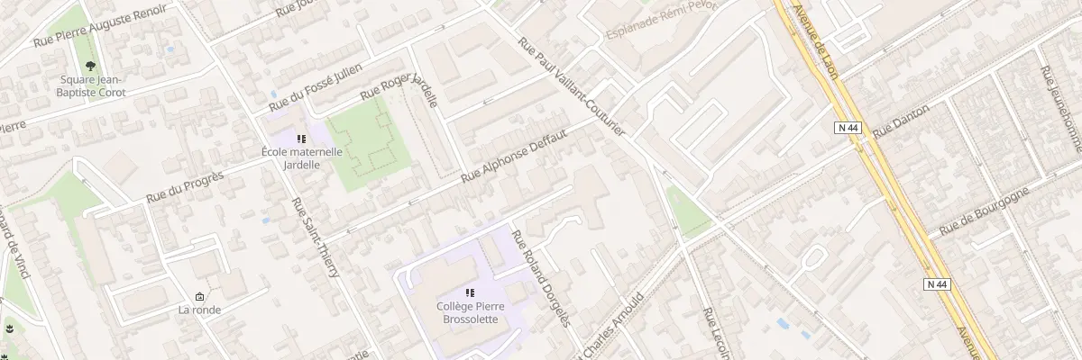 Plan du 11 Rue Alphonse Deffaut à Reims