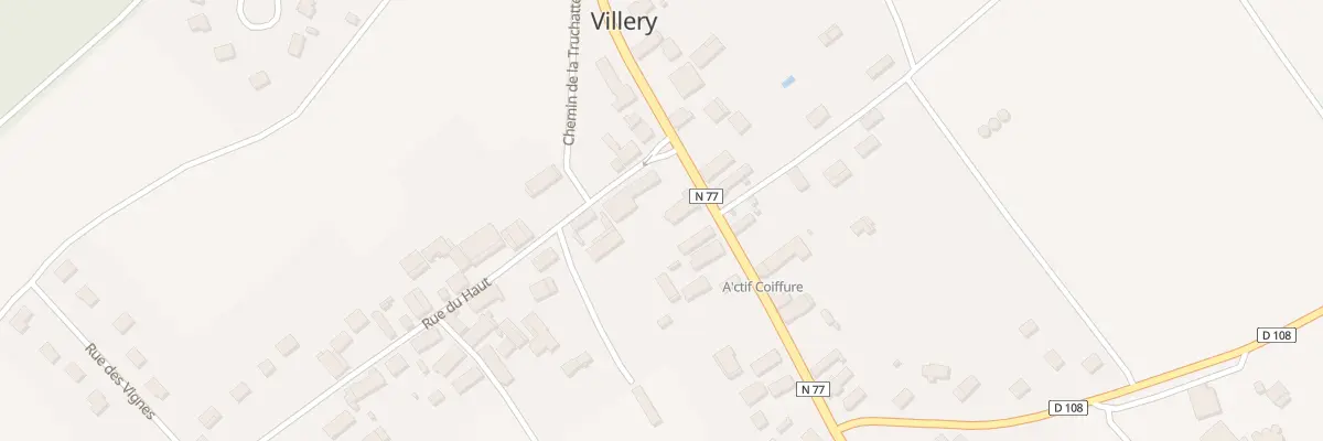 Plan du 8 Rte Nationale 77 à Villery