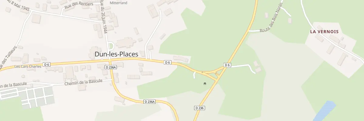 Plan du 243 Les Places à Dun-les-Places
