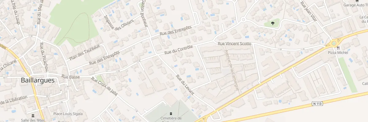 Plan du 260 Rue du Controle à Baillargues