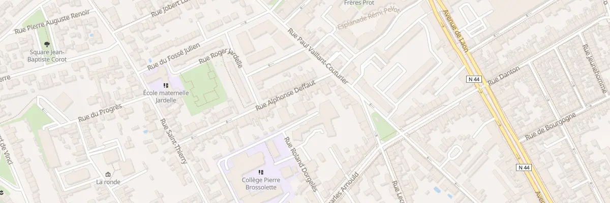 Plan du 9 Rue Alphonse Deffaut à Reims