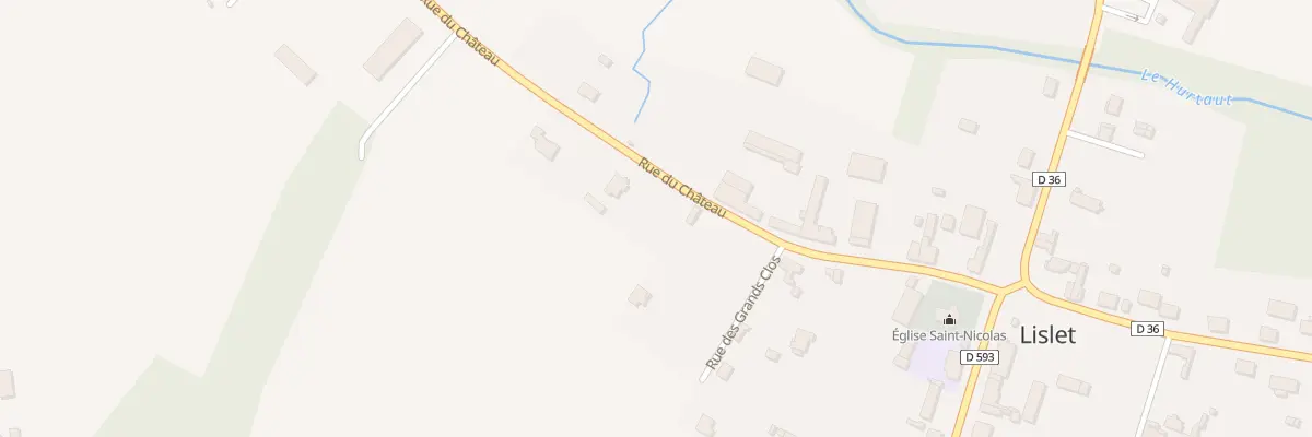 Plan du 9 Rue du Château à Lislet