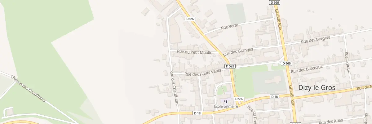 Plan du 3 Rue du Petit Moulin à Dizy-le-Gros