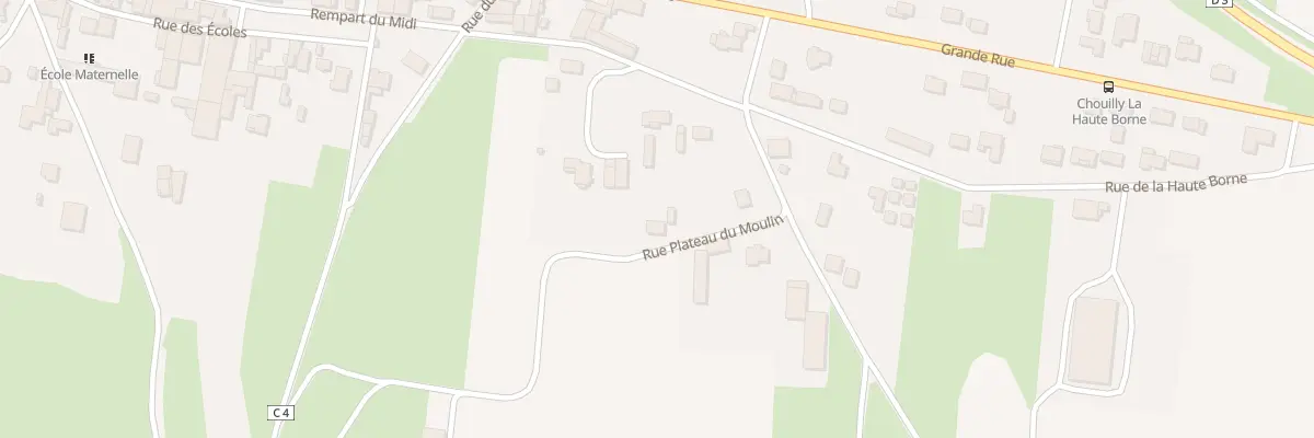 Plan du 6 Rue Plateau du Moulin à Chouilly