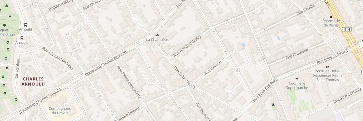 Plan du 46 Rue Saint-Thierry à Reims