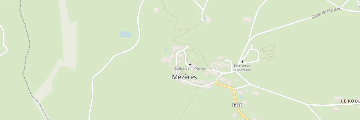 Plan du 109 Rue de l’Eglise à Mézères