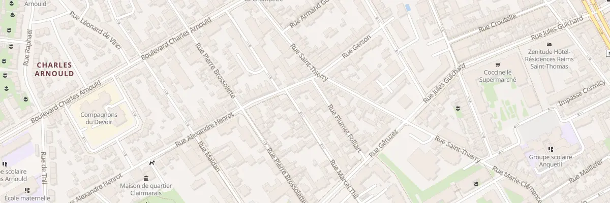 Plan du 5 Rue Alexandre Henrot à Reims