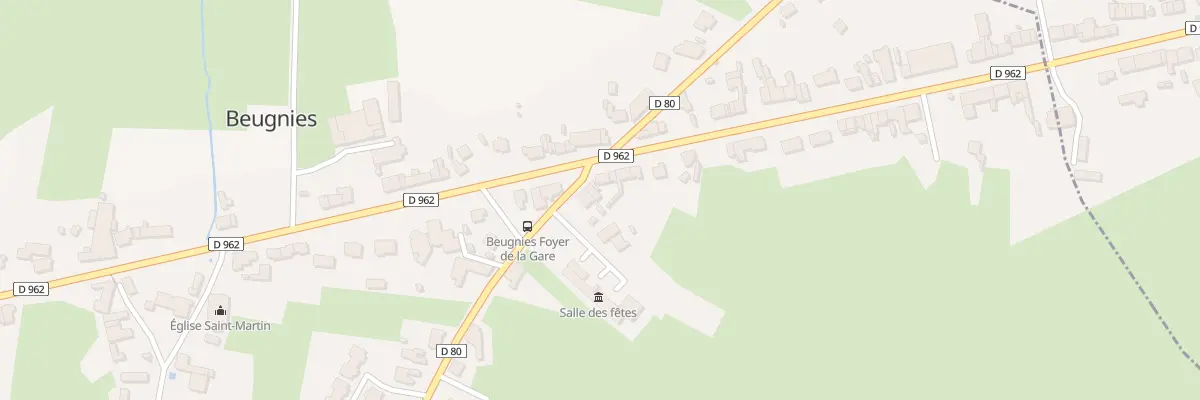 Plan du 1 Rte de Felleries à Beugnies