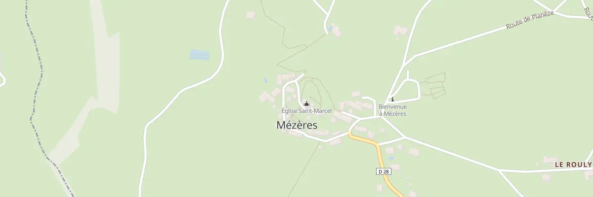 Plan du 35 Rue de l’Eglise à Mézères