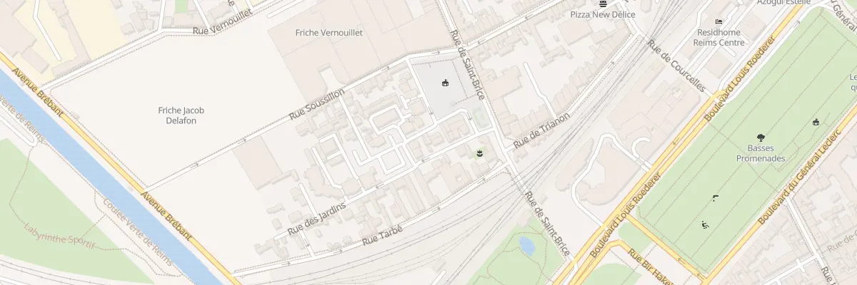 Plan du 3 Rue Paul Lapie à Reims
