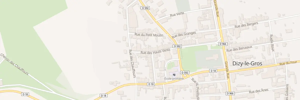 Plan du 16 Rue des Hauts Vents à Dizy-le-Gros