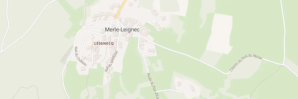 Plan du 171 Rte du Plan d’eau à Merle-Leignec