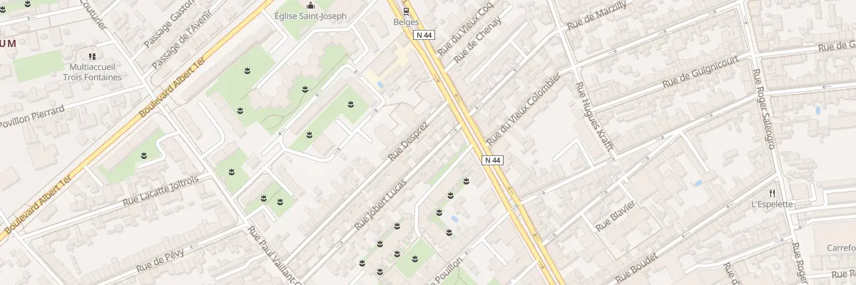 Plan du 8 Rue Jobert-Lucas à Reims