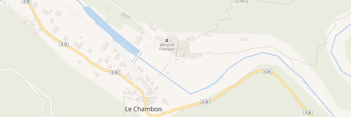Plan du 5025 Le Chambon à Chambon