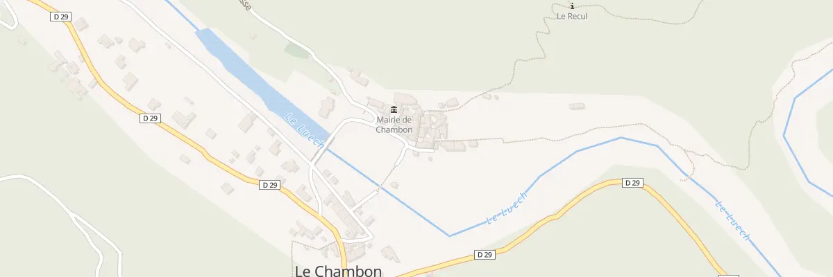 Plan du 5023 Le Chambon à Chambon