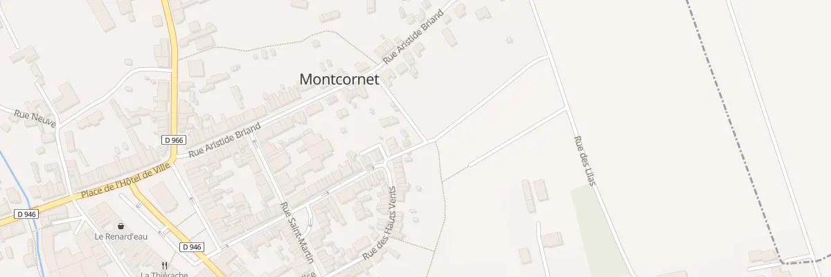 Plan du 53 Rue Paul Doumer à Montcornet