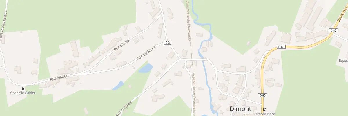 Plan du 2 Rte d’Avesnes à Dimont