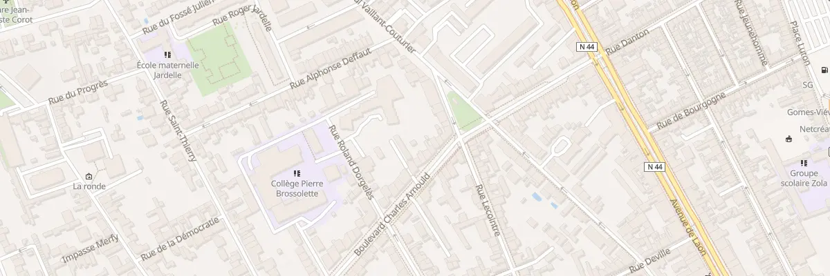 Plan du 36 Bd Charles Arnould à Reims