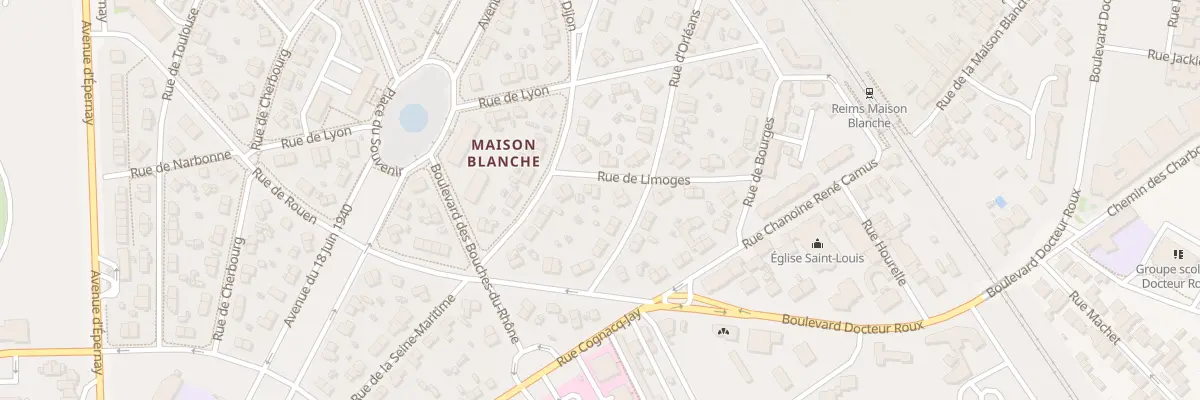 Plan du 11 Rue de Limoges à Reims