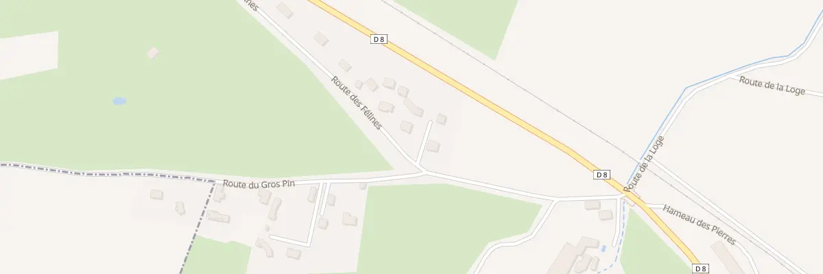 Plan du 33 Rte des Félines à Trelins