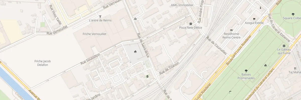 Plan du 8 Rue de Saint-Brice à Reims
