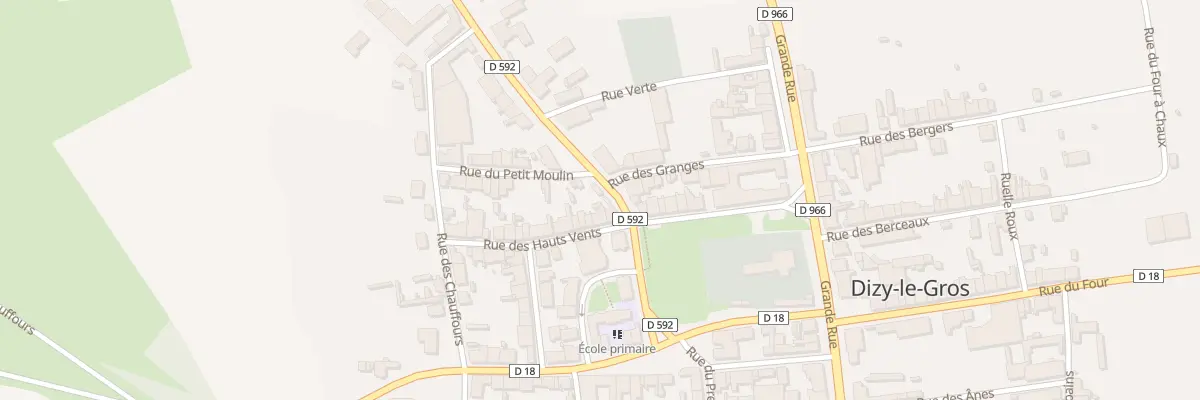Plan du 2 Rue des Hauts Vents à Dizy-le-Gros