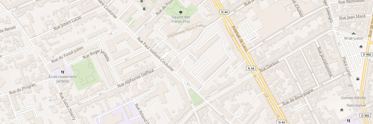 Plan du 150 Rue P Vaillant Couturier à Reims
