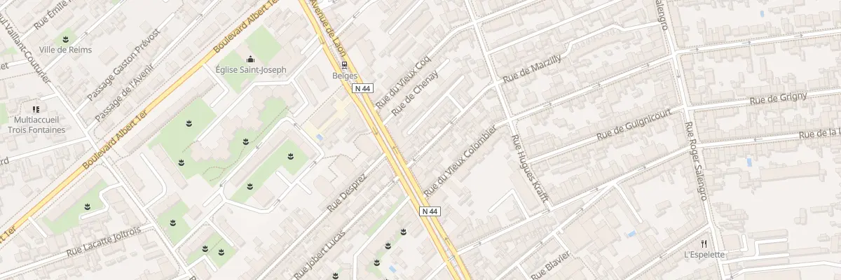 Plan du 5 Rue de Marzilly à Reims