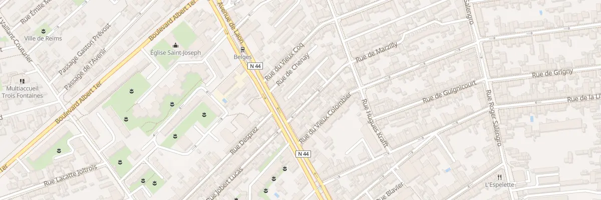Plan du 7 Rue de Marzilly à Reims