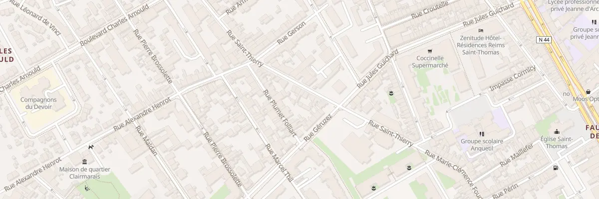 Plan du 31 Rue Saint-Thierry à Reims