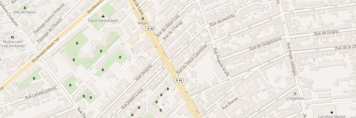 Plan du 6 Rue de Marzilly à Reims