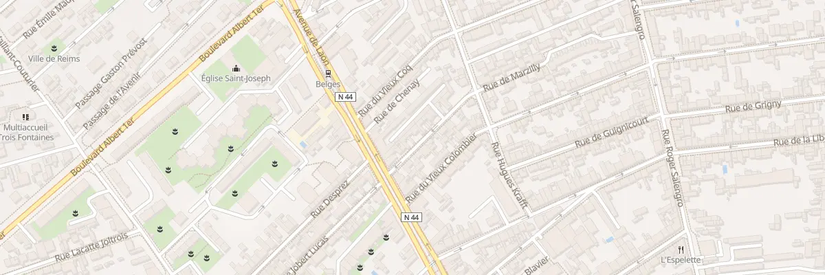 Plan du 9 Rue de Marzilly à Reims