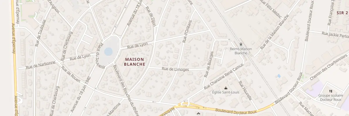 Plan du 15 Rue d’Orléans à Reims