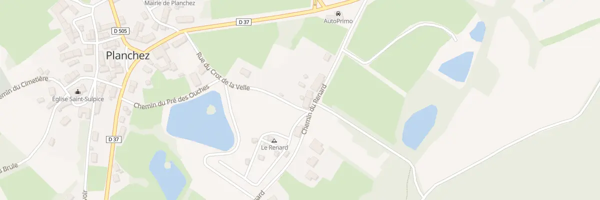 Plan du 61 Le Bourg à Planchez