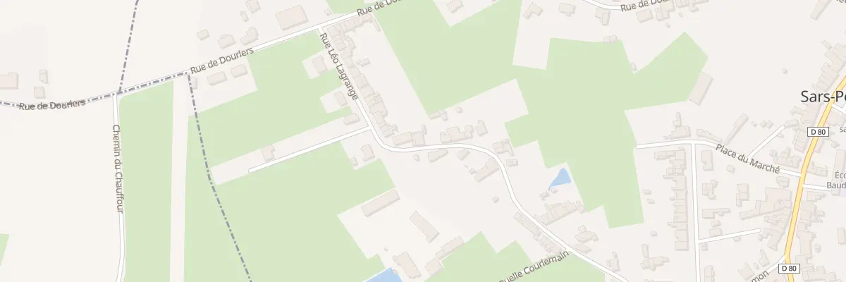 Plan du 41 Rue Léo Lagrange à Sars-Poteries
