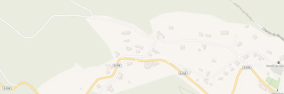 Plan du 9000 Les Fontanilles à Sénéchas