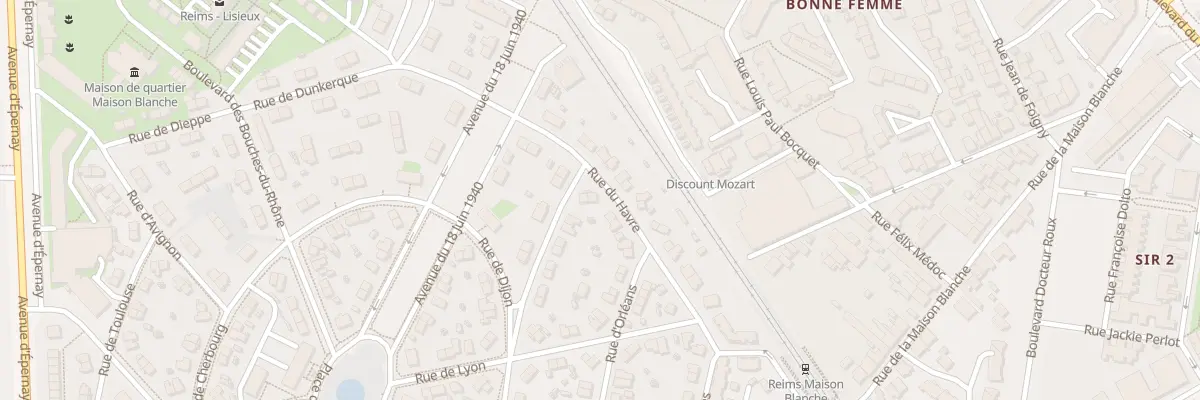 Plan du 19 Rue du Havre à Reims