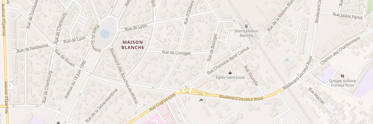 Plan du 7 Rue de Limoges à Reims
