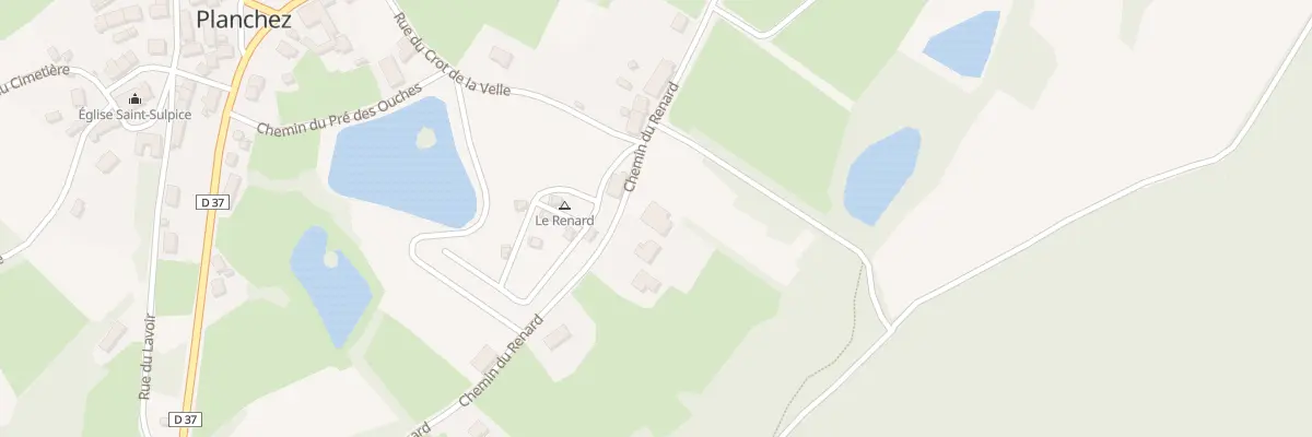 Plan du 11 Che du Renard à Planchez