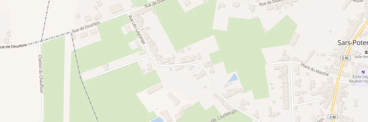 Plan du 39B Rue Léo Lagrange à Sars-Poteries