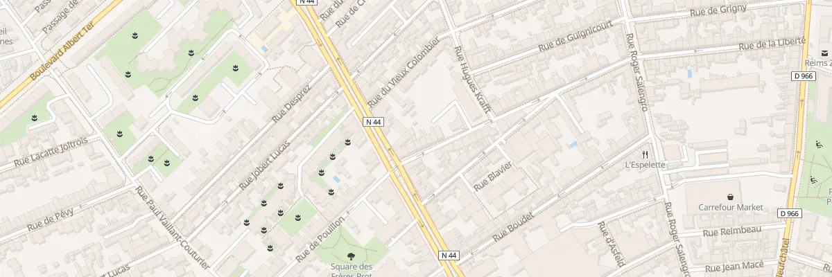 Plan du 5 Rue Antoine Goussiez à Reims