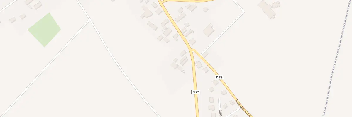 Plan du 28 Rte Nationale 77 à Villery