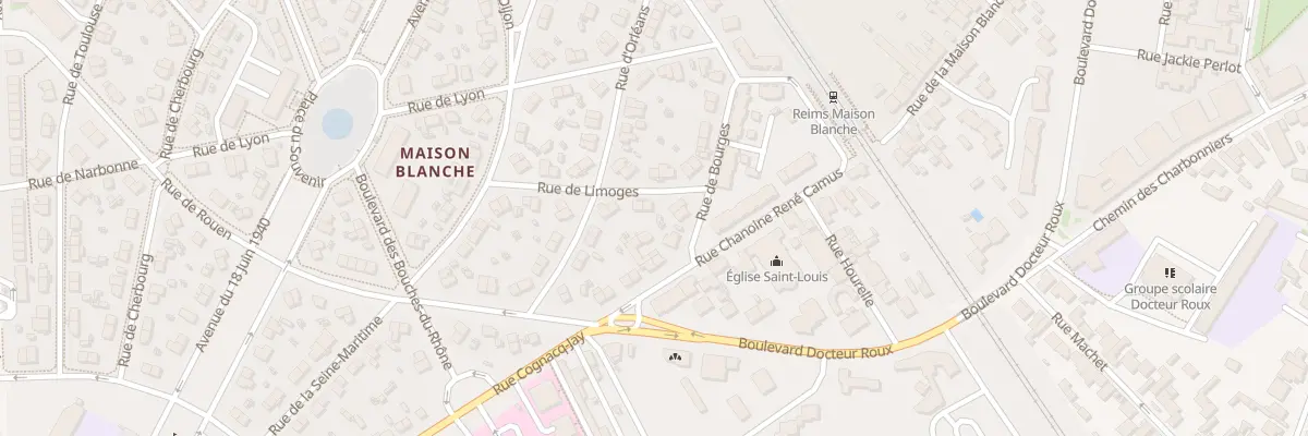 Plan du 3 Rue de Limoges à Reims