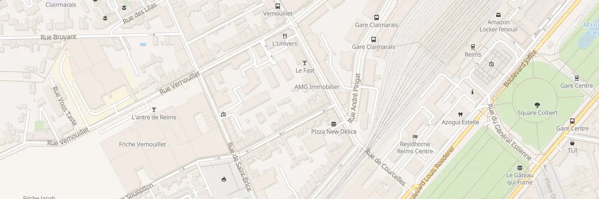 Plan du 10 Rue de Clairmarais à Reims