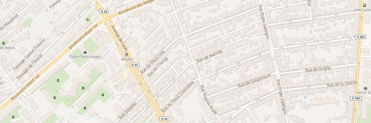 Plan du 29 Rue de Marzilly à Reims